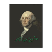 George Washington mit Autograph