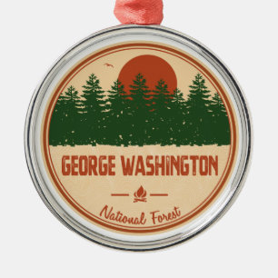 George Washington Nationalwald Ornament Aus Metall