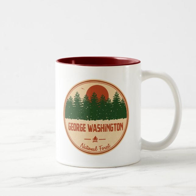 George Washington Nationalwald Zweifarbige Tasse (Rechts)