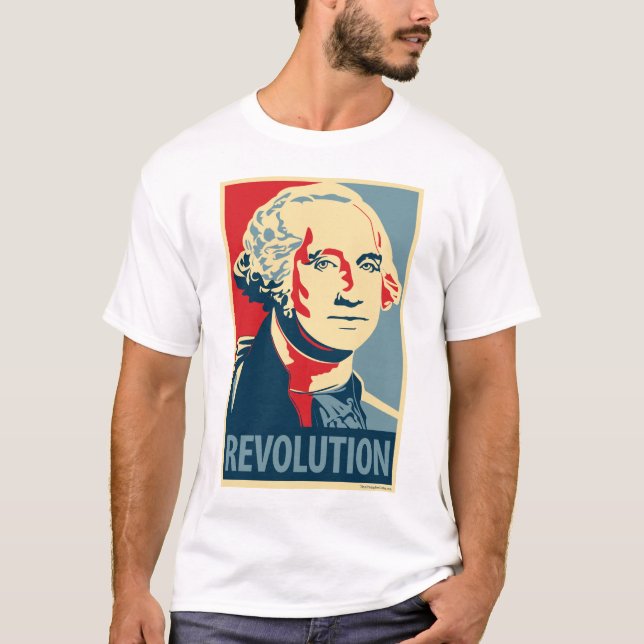 George Washington: Obama-Parodie-Plakat T-Shirt (Vorderseite)