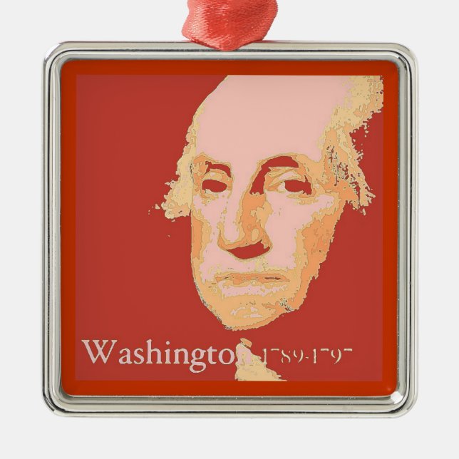 George Washington Ornament Aus Metall (Vorne)