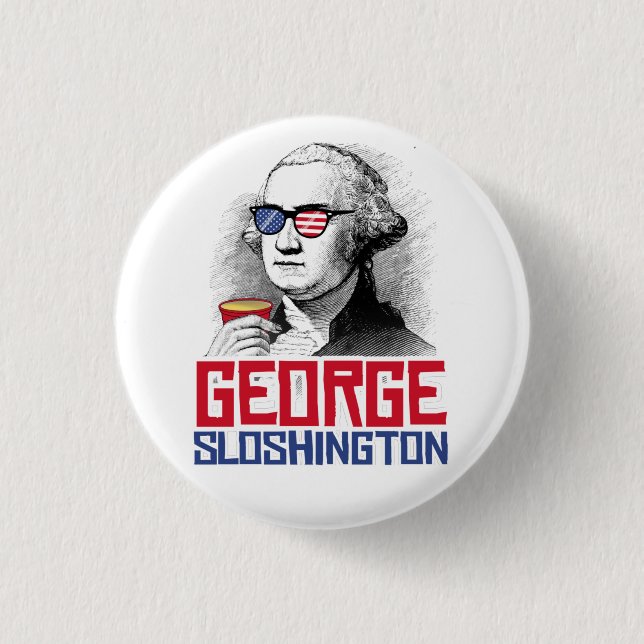 George Washington Party Bro Button (Vorderseite)