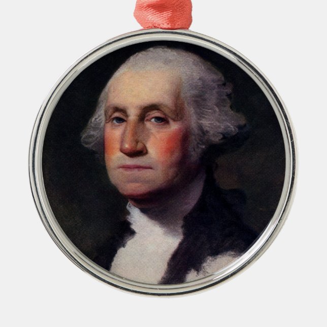 George Washington Portrait 1 Ornament Aus Metall (Vorne)