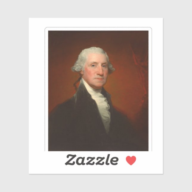 George Washington Portrait Aufkleber (Blatt)