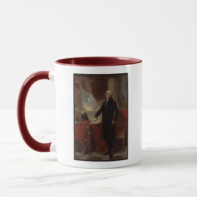 George Washington Portrait by Gilbert Stuart Tasse (Links)
