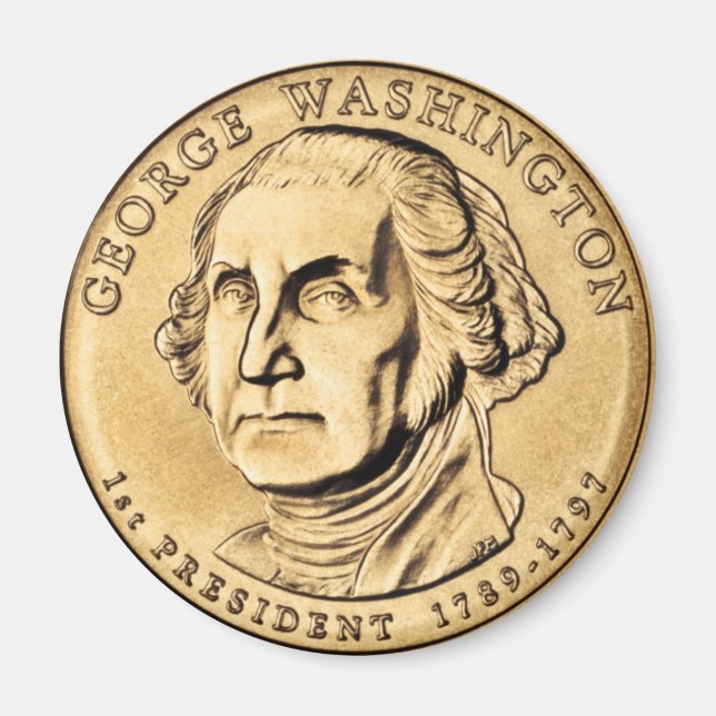 George Washington Präsident $1 Coin Magnet (Vorne)