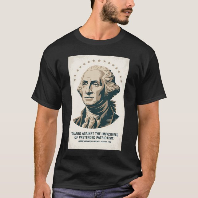 George Washington Quote American President Art T-Shirt (Vorderseite)