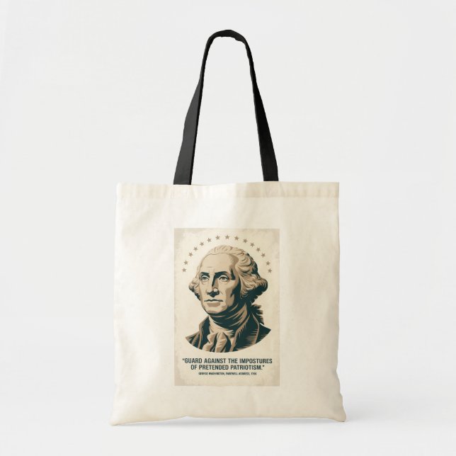 George Washington Quote American President Art Tragetasche (Vorne)