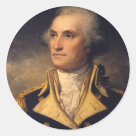 George Washington Runder Aufkleber