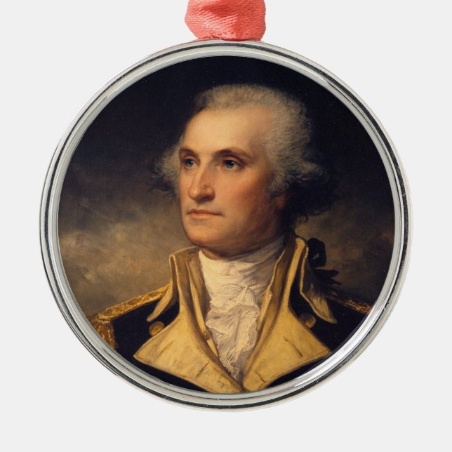 George Washington Silbernes Ornament (Vorne)
