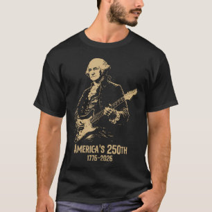 George Washington spielt Gitarre 4. Juli 250. T-Shirt