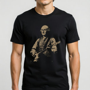 George Washington spielt Gitarre T-Shirt