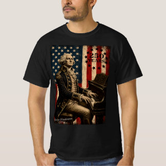George Washington spielt Klavier 250. Jubiläum T-Shirt