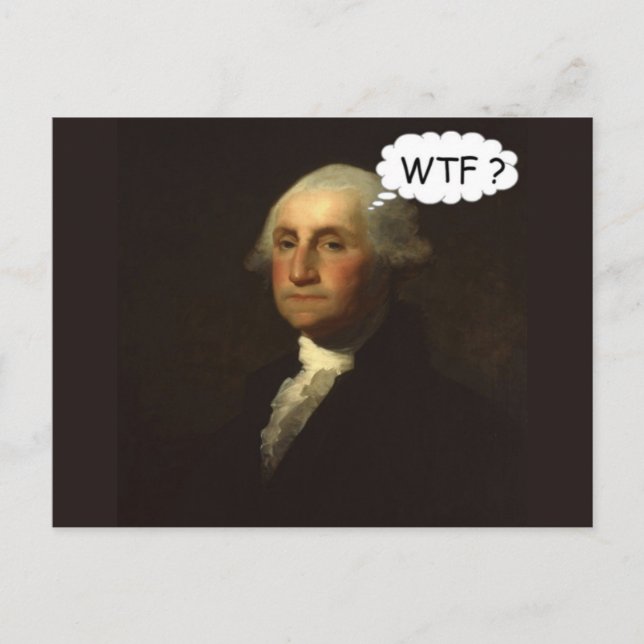 George Washington Spinning in Seinem Grab Postkarte (Vorderseite)