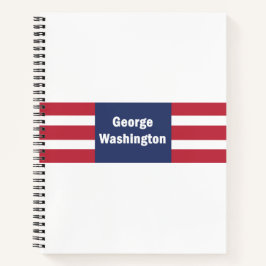 George Washington Spiral Notebook Notizbuch