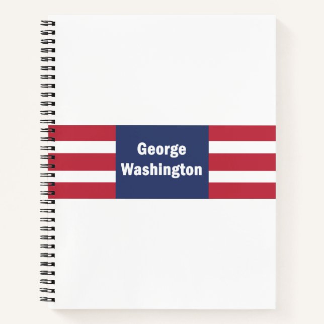 George Washington Spiral Notebook Notizbuch (Vorderseite)