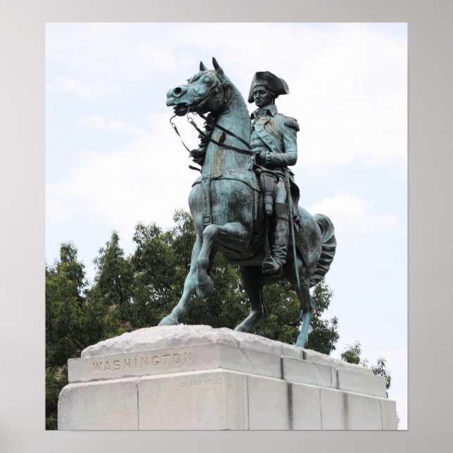 George Washington Statue, Washington Circle Poster (Vorne)