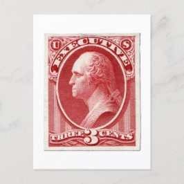 George Washington Three Cents US Postage Postcard Postkarte