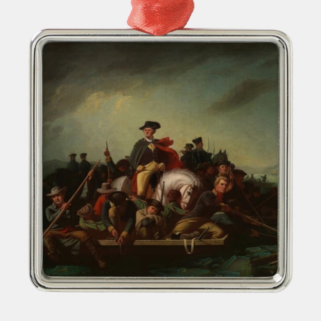George Washington überquert den Delaware Ornament Aus Metall (Vorne)