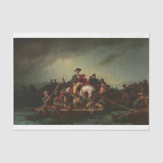 George Washington überquert den Delaware Seidenpapier (Vorderseite)