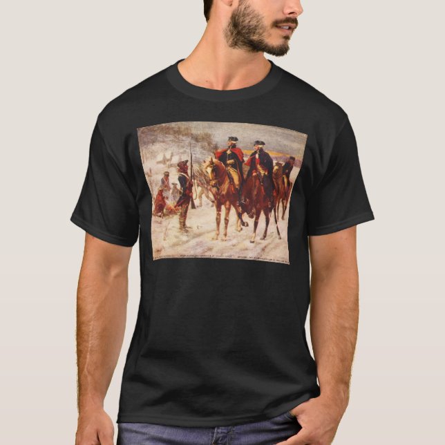 George Washington und Lafayette an der T-Shirt (Vorderseite)