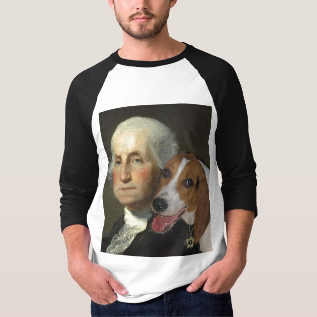 George Washington und sein Hund T-Shirt (Vorderseite)