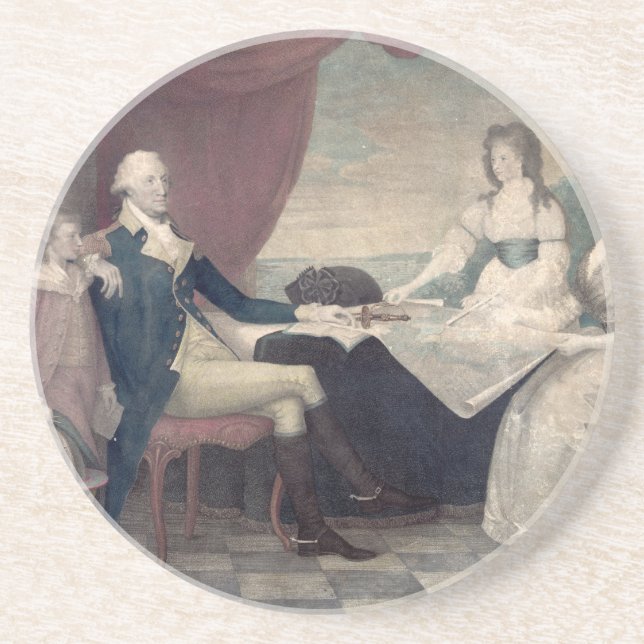 George Washington und sein Untersetzer (Vorne)
