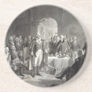 George Washington und sein Untersetzer der Generäl