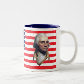 George Washington US Flag Tasse