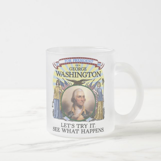 George Washington-Wahl Stein Mattglastasse (Rechts)