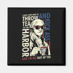 George Washington warf Tee am 4. Juli Magnet