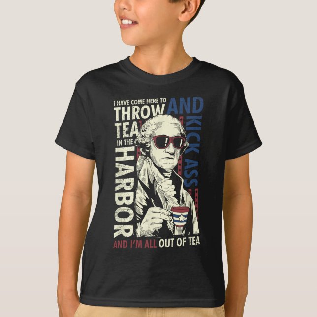 George Washington wirft Tee Kick 4. Juli  (Vorderseite)