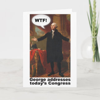 George Washington WTF ! Carte de voeux