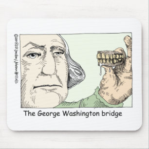 George Washington Zähne Lustige Geschenke & Sammle Mousepad