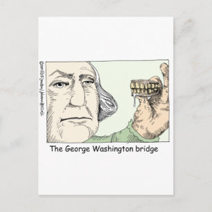 George Washington Zähne Lustige Geschenke & Sammle Postkarte