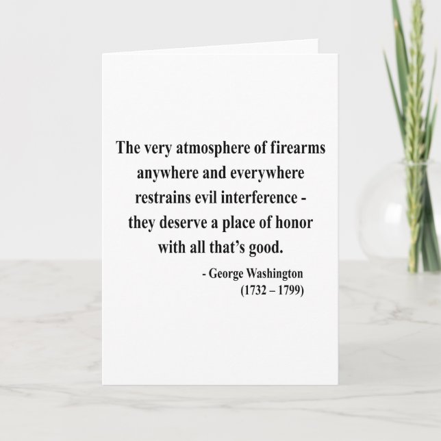 George Washington-Zitat 7a Karte (Vorderseite)