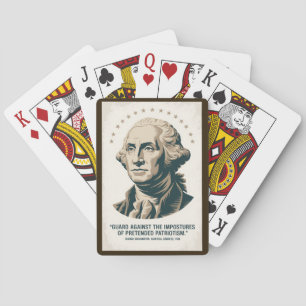 George Washington Zitat Amerikanischer Präsident K Spielkarten