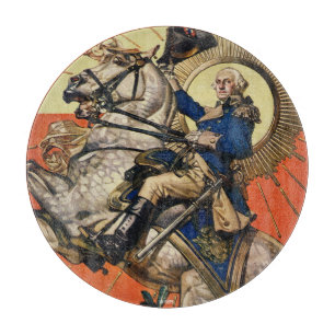 George Washington zu Pferd Schneidebrett