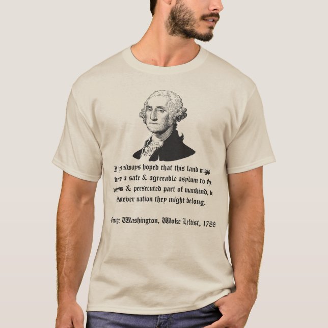 George Washington zur Einwanderung T-Shirt (Vorderseite)