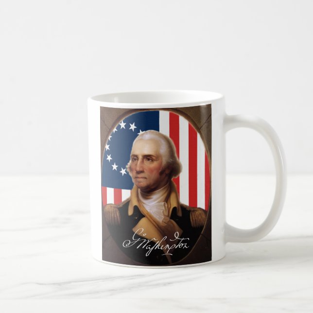 George- Washingtonkaffee-Tasse Kaffeetasse (Rechts)
