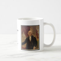 George- Washingtonporträt u. Zitat-Tasse