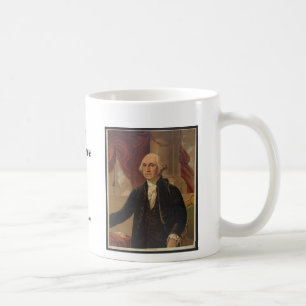 George- Washingtonporträt u. Zitat-Tasse Kaffeetasse