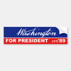 George- Washingtonpräsident Autoaufkleber 1789
