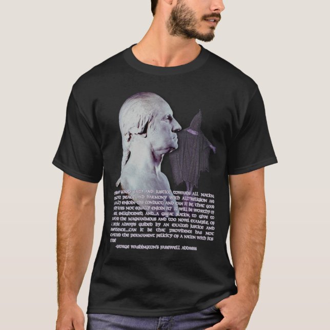 George Washingtons Abschiedsansprache T-Shirt (Vorderseite)