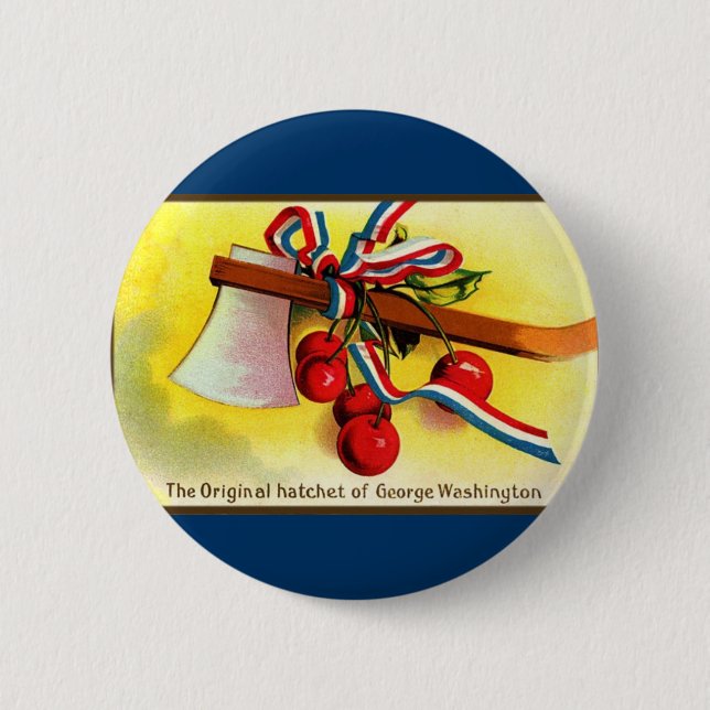 George Washingtons Beilkirschen Button (Vorderseite)