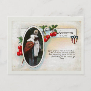 George Washington's Birthday & Postkarte