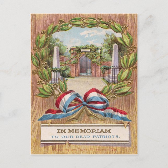 George Washington's Tomb Mount Vernon, VA Postkarte (Vorderseite)