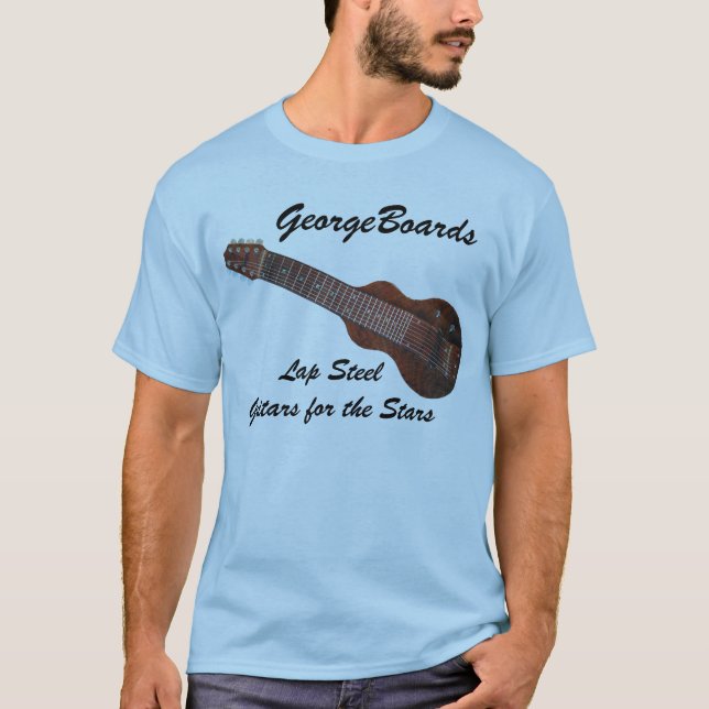 GeorgeBoards Lap Steel Guitar T - Shirt (Vorderseite)