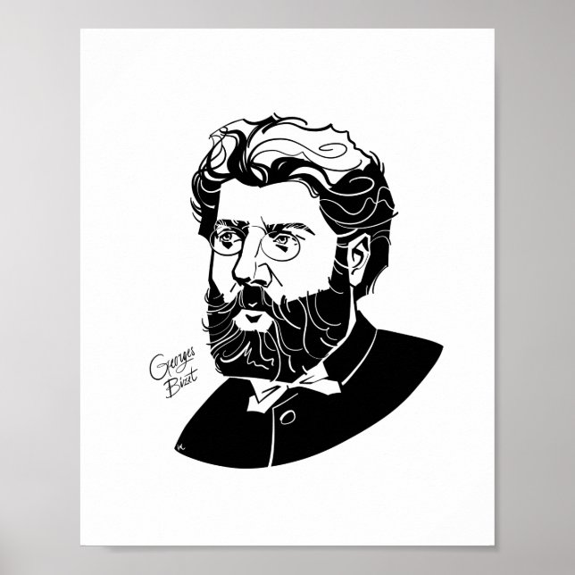 Georges Bizet Poster (Vorne)