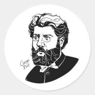 Georges Bizet Runder Aufkleber